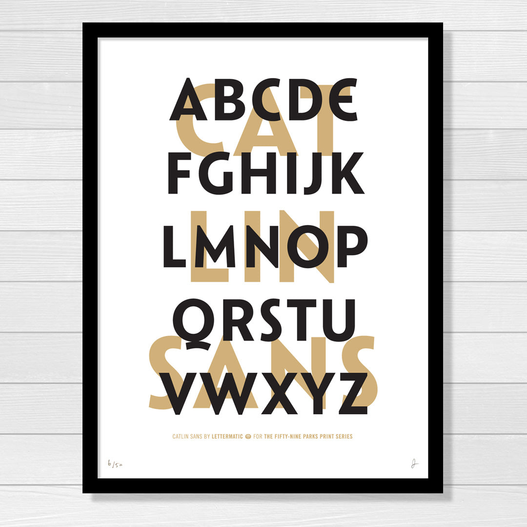 Catlin Sans Type Specimen Poster